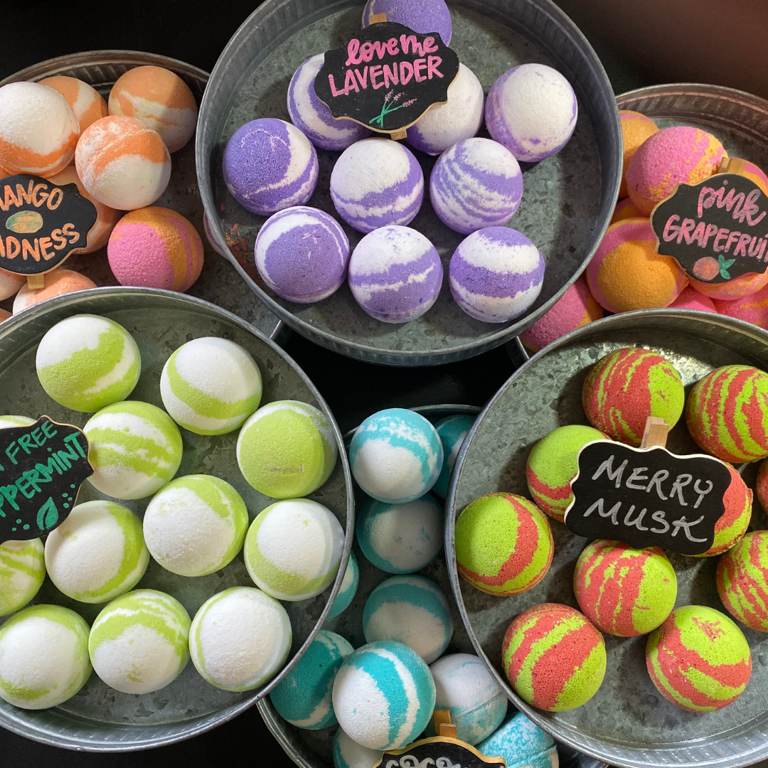 Popular store bath bombs